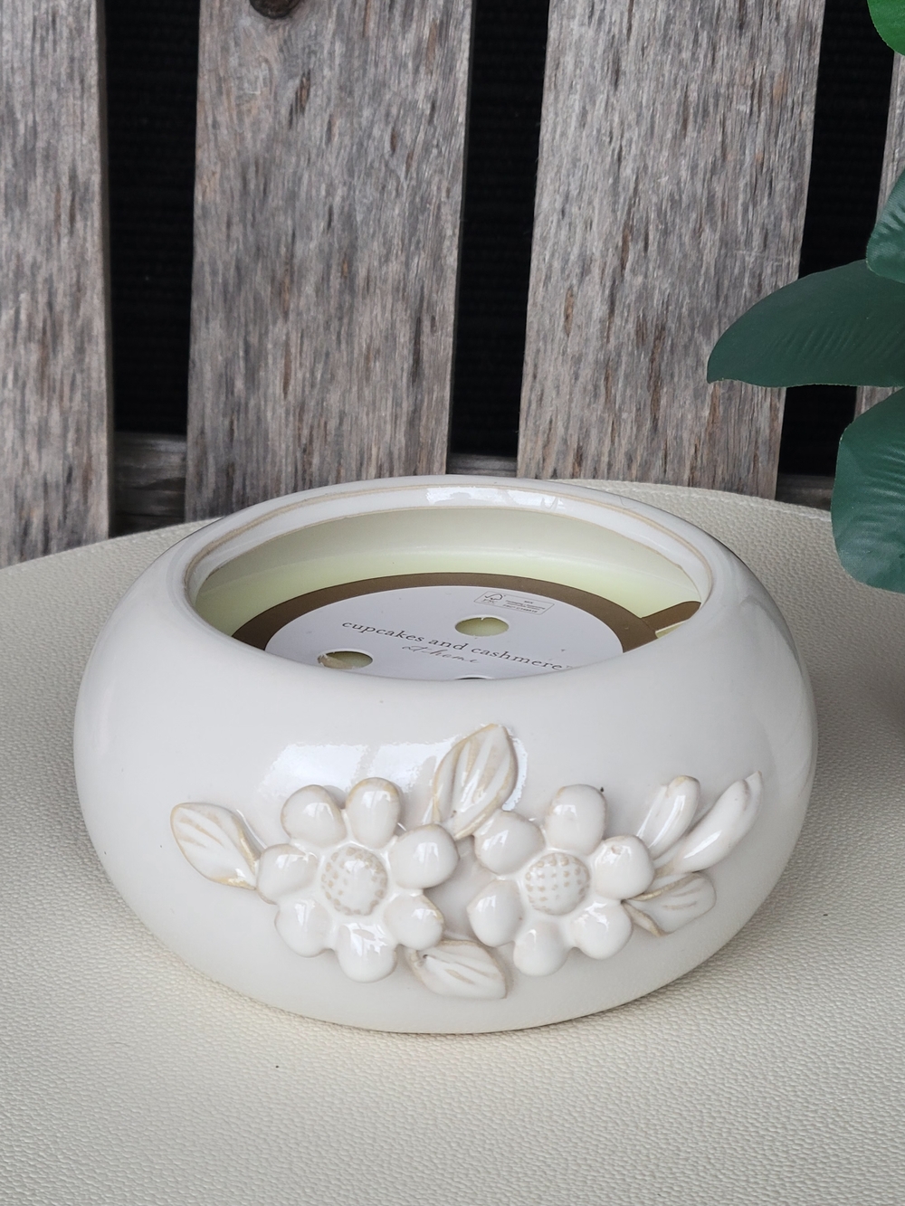 cupcakes & cashmere Peony Petals Scented Candle - White - Picture 4 of 7
